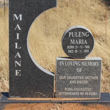 MAILANE Puleng Maria 1966-2008