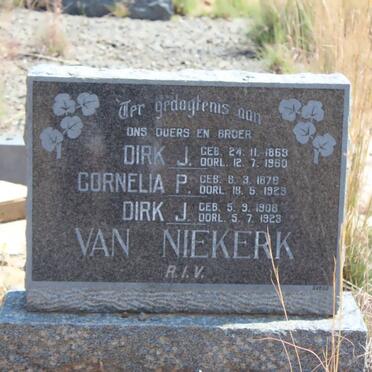 NIEKERK Dirk J., van 1869-1960 &amp; Cornelia P. 1876-1923 :: VAN NIEKERK Dirk J. 1908-1923