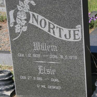NORTJE Willem 1908-1976 &amp; Elsie 1915-