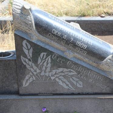 OOSTHUIZEN Barend Daniel 1909-1929