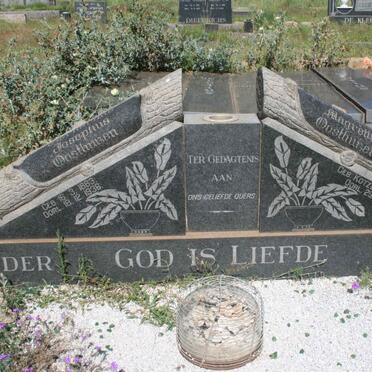 OOSTHUIZEN Gerhardus Josephus 1883-1936 &amp;  Martha Hester Magretha KOTZEE 1885-1929