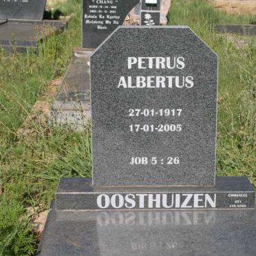 OOSTHUIZEN Petrus Albertus 1917-2005