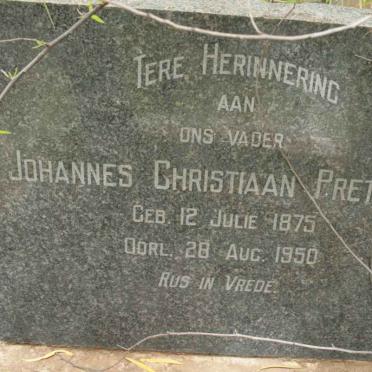 PRETORIUS Johannes Christiaan 1875-1950