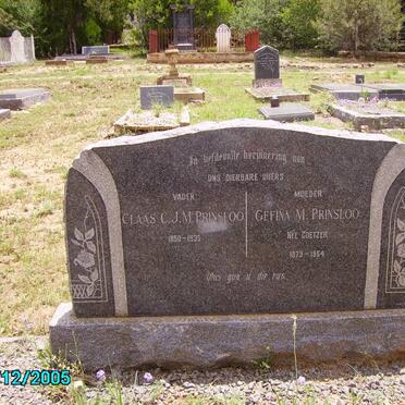 PRINSLOO Claas C.J.M. 1850-1935 &amp; Gefina M. COETZER 1873-1954
