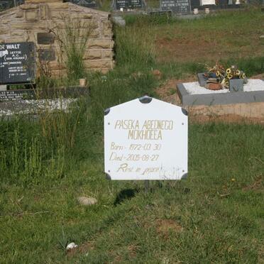 PASEKA Abednego Mokhoeea 1972-2005