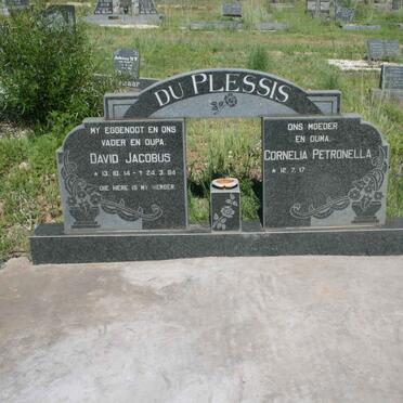 PLESSIS David Jacobus, du 1914-1984 &amp; Cornelia Petronella 1917-