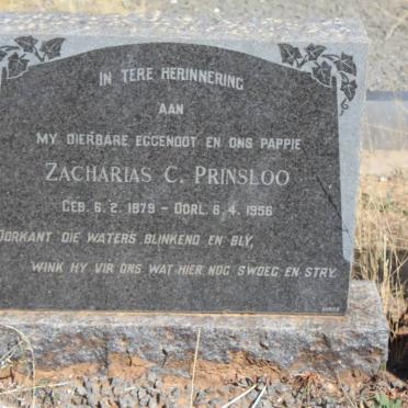 PRINSLOO Zacharias C. 1879-1956 &amp; Maria M.E. DAVIS 1880-1962