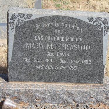 PRINSLOO Zacharias C. 1879-1956 &amp; Maria M.E. DAVIS 1880-1962