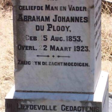 PLOOY Abraham Johannes, du 1853-1923