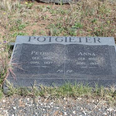 POTGIETER Petrus 1856-1937 &amp; Anna 1860-1934