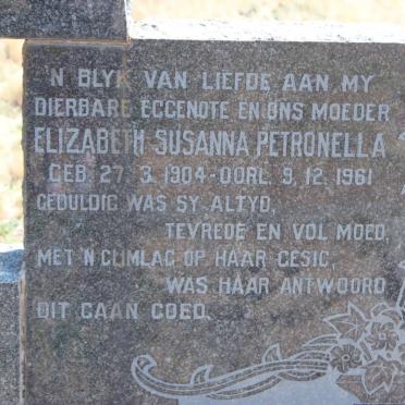 PEPLER Elizabeth Susanna Petronella 1904-1961