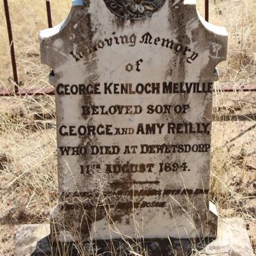 REILLY George Kenloch Melville -1894