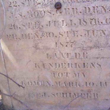 ROOS J.C. 18?8-1878 :: ROOS J.P. 1870-1877 :: ROOS J.J. 18??-1878 :: ROOS J.S. 1876-1877