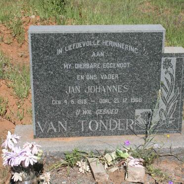 TONDER Jan Johannes, van 1919-1966