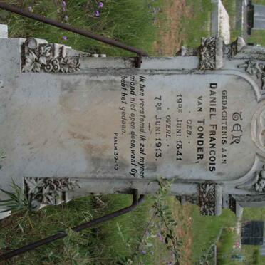 TONDER Daniel Francois, van 1841-1913