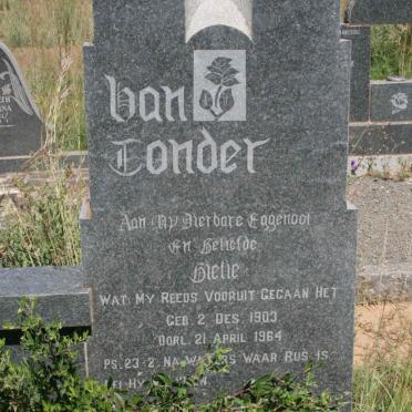 TONDER Gielie, van 1903-1964