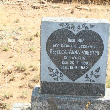 VORSTER Rebecca Anna nee WATSON 1890-1982