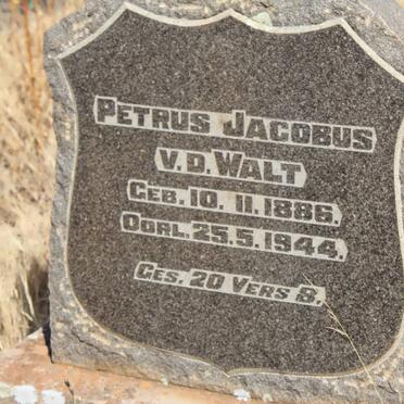 WALT Petrus Jacobus, v.d. 1886-1944