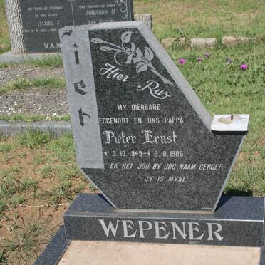 WEPENER Pieter  Ernst 1949-1985