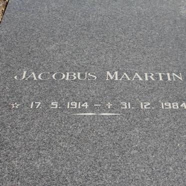 WYK Jacobus Maartin, van 1914-1984