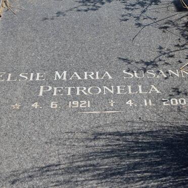 WYK Elsie Maria Susanna Petronella, van 1921-2004