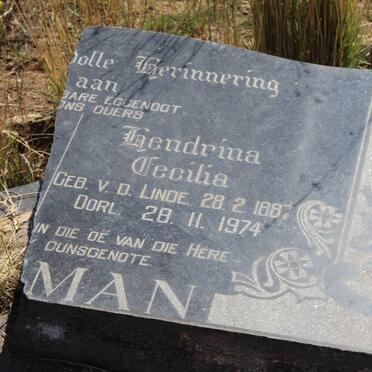 ?......MAN Hendrina Cecilia nee V.D. LINDE 1887-1974