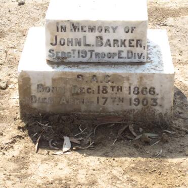 BARKER John L. 1866-1903