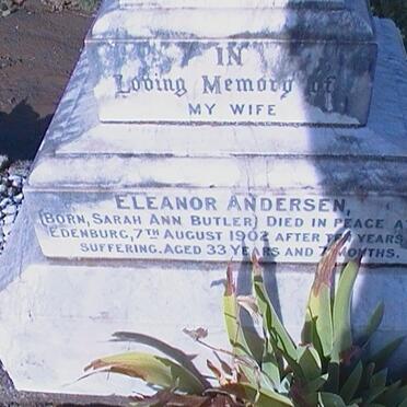ANDERSEN Sarah Ann Eleanor nee BUTLER  -1902