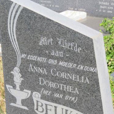 BEUKES Anna Cornelia Dorothea nee van DYK 1906-1972
