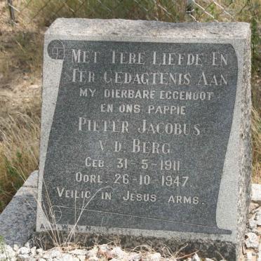 BERG Pieter Jacobus, v.d. 1911-1947