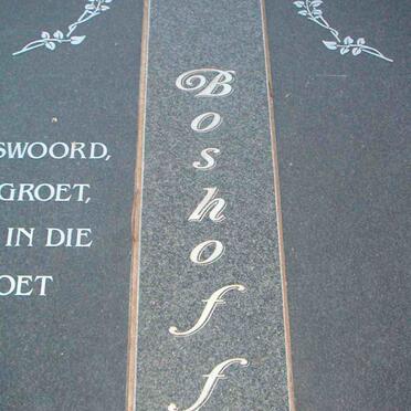 BOSHOFF Gabrilina nee KRÜGER 1947-2000