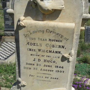 COBERN Adele formerly HUGO nee WIEGMANN 1846-1907