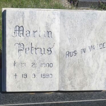 COETZEE Martin Petrus 1900-1990