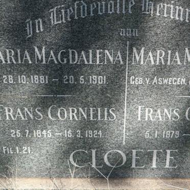 CLOETE FAMILY