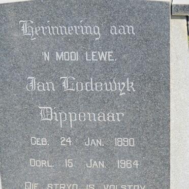 DIPPENAAR Jan Lodewyk 1890-1964 &amp; Anna Maria VILJOEN 1894-1940