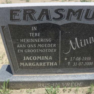 ERASMUS Jacomina Margaretha 1936-2000