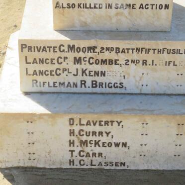 3. Edenburg war graves - British Soldiers killed in action 9th April 1901