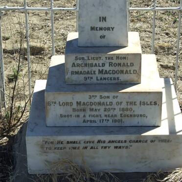 MACDONALD Archibald Ronald Armadale 1880-1901