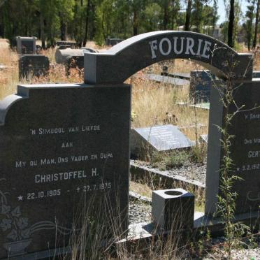 FOURIE Christoffel H. 1905-1975 &amp; Gertruida E. 1912-1992