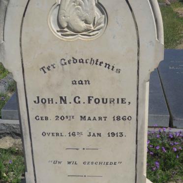 FOURIE Joh. N.G. 1860-1913