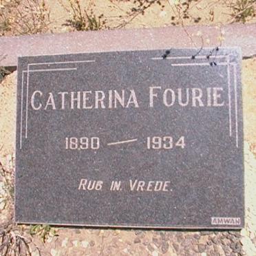FOURIE Catherina 1890-1934