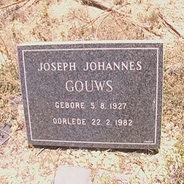 GOUWS Joseph Johannes 1927-1982