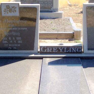 GREYLING Hertzog 1900-1965 &amp; Maria SWART 1904-1988