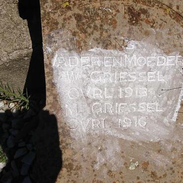 GRIESSEL W. -1913 &amp; M. -1916