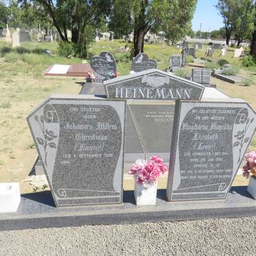 HEINEMANN Johannes Willem Christiaan 1936- &amp; Magdalena Magritha Elizabeth VERMEULEN 1941-1992