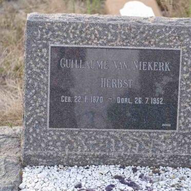 HERBST Guillaume van Niekerk 1870-1952