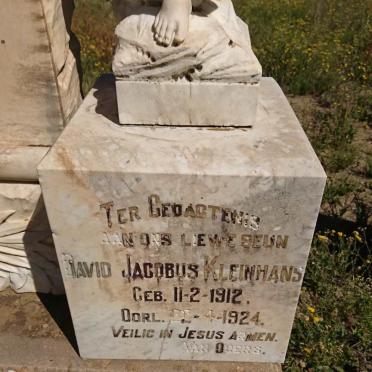 KLEINHANS Van Zyl 1927-1947 :: KLEINHANS David Jacobus 1912-1924