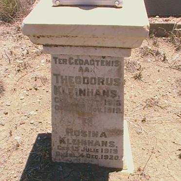 KLEINHANS Theodorus 1918-1919 :: KLEINHANS Rosina 1919-1920