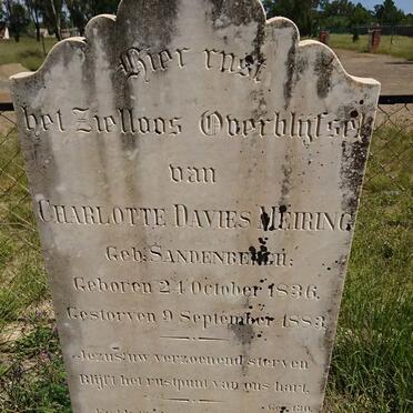 MEIRING Charlotte Davies nee SANDENBERGH 1836-1883