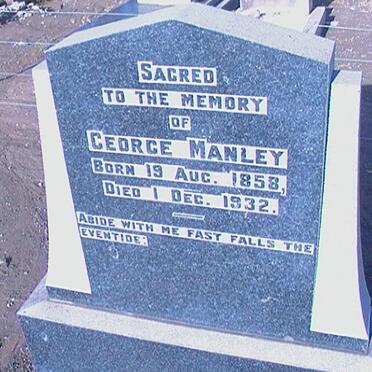 MANLEY George 1858-1932
